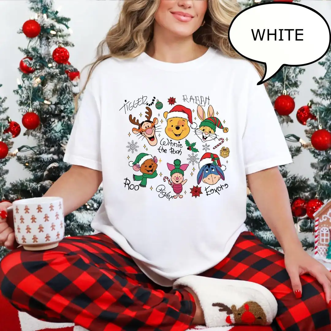 Disney Winnie The Pooh Christmas Shirt For Adults