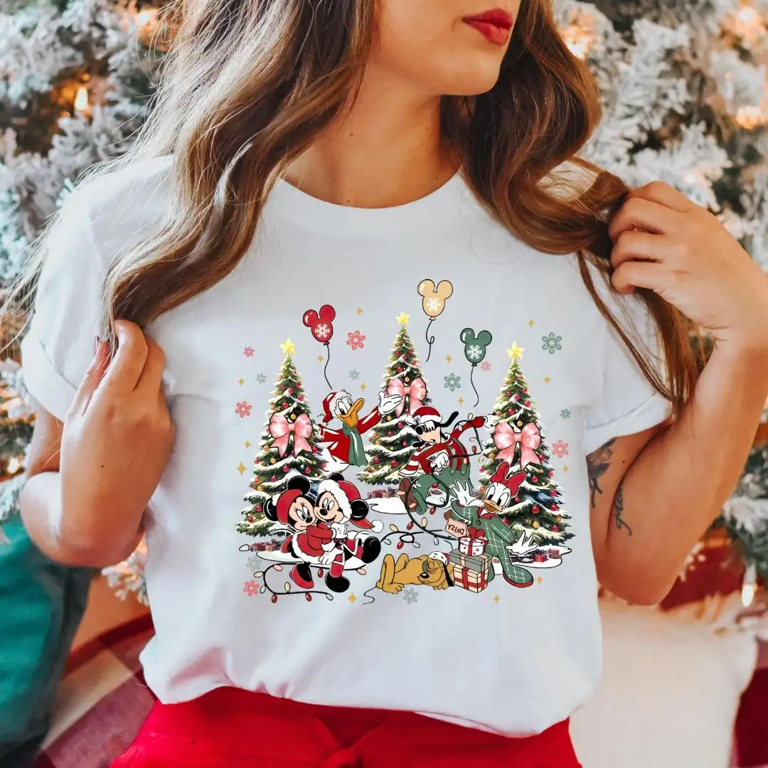 Disney Mickey Christmas Tree Shirt for Friends Party