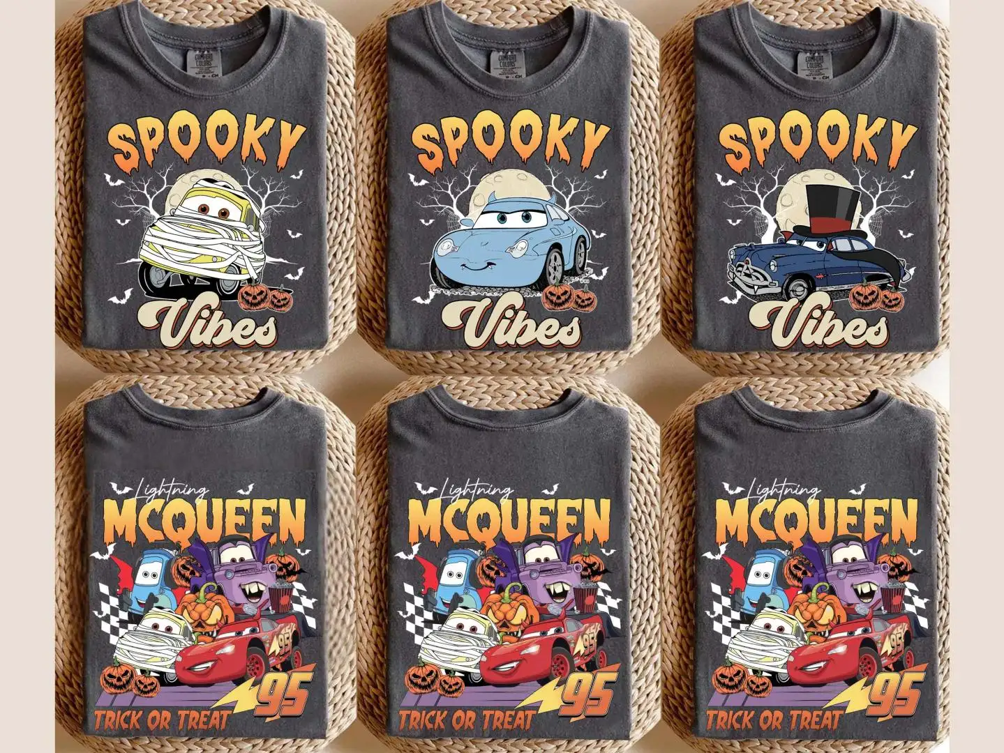 Retro Cars Movie Halloween Shirt for Kids