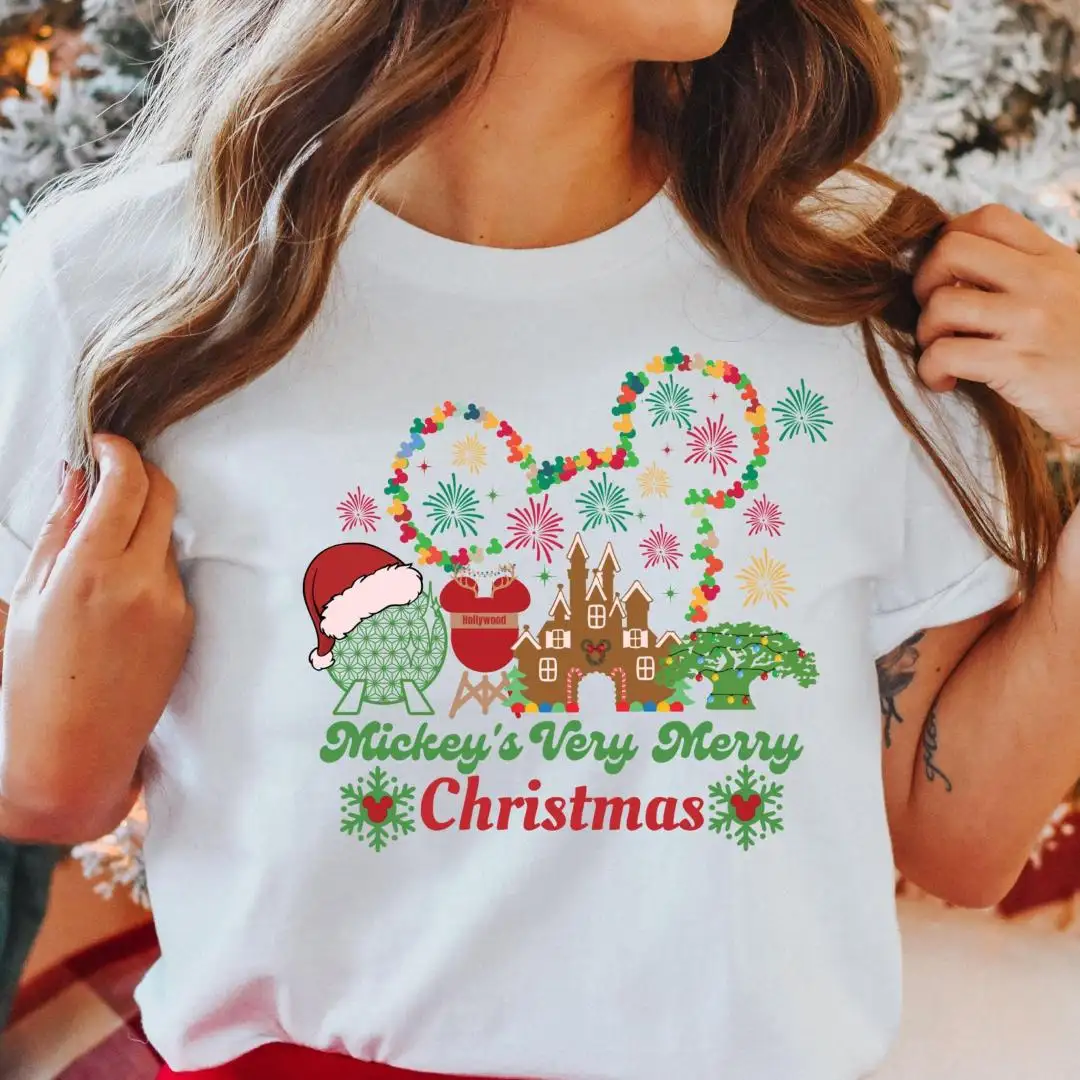 Comfort Colors Mickey Christmas Shirt for Disney Fans