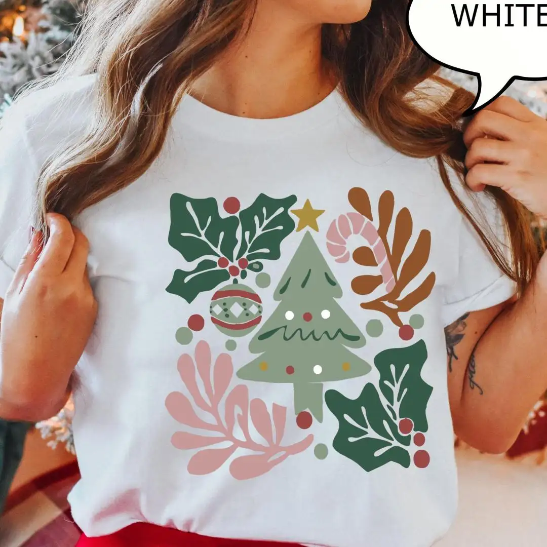 Boho Christmas Shirt | Retro Merry Christmas Tree Shirt