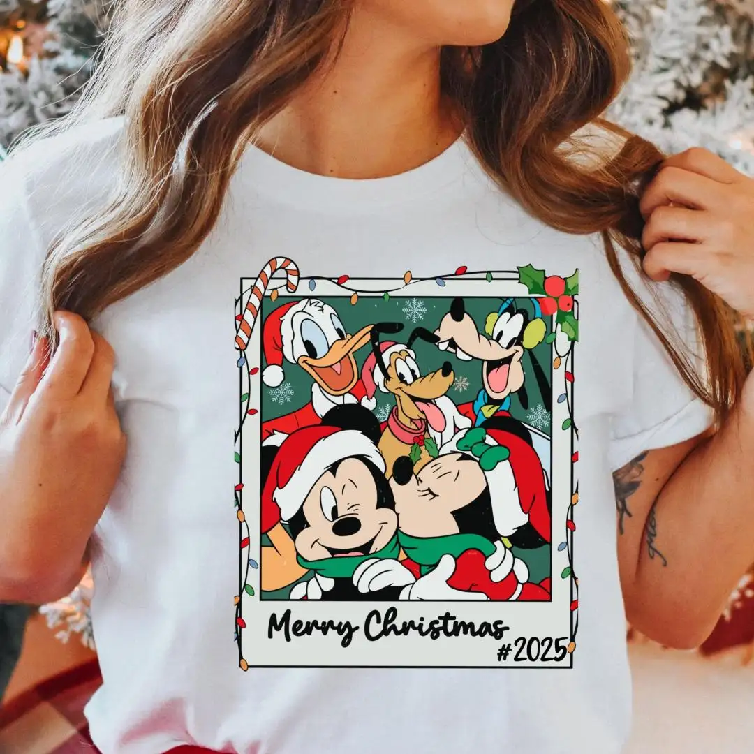 Vintage Disney Christmas Shirt for Mickey And Friends