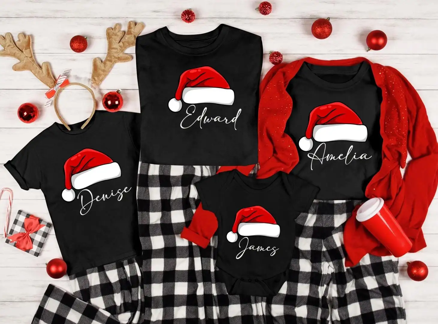 Custom Name Christmas Party Shirt for Personalized Gifts