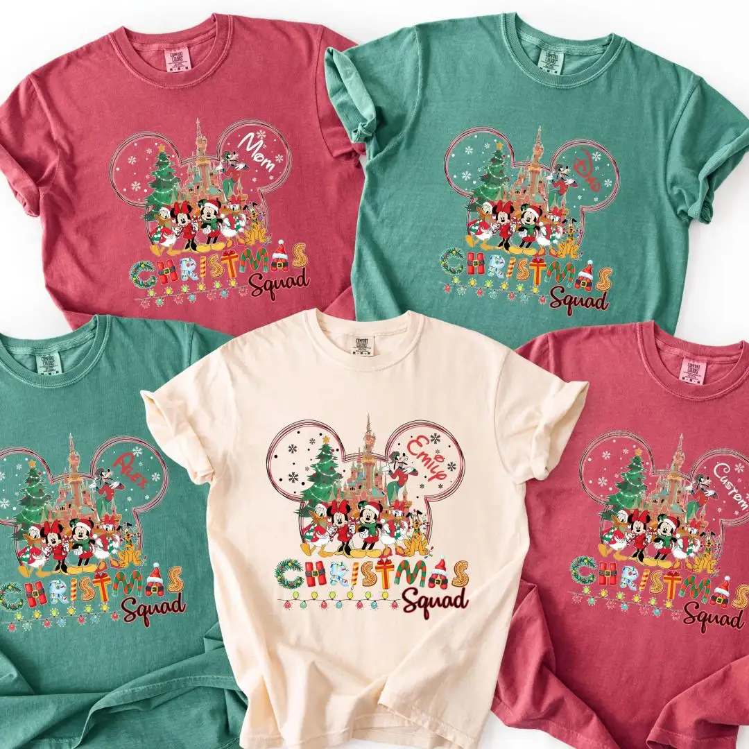 Disney Christmas Squad Personalized Shirt