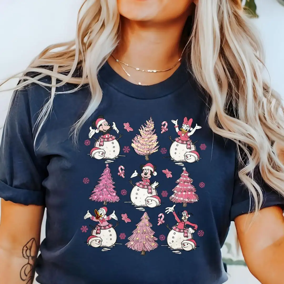 Disney Mickey Mouse Snowman Christmas Shirt