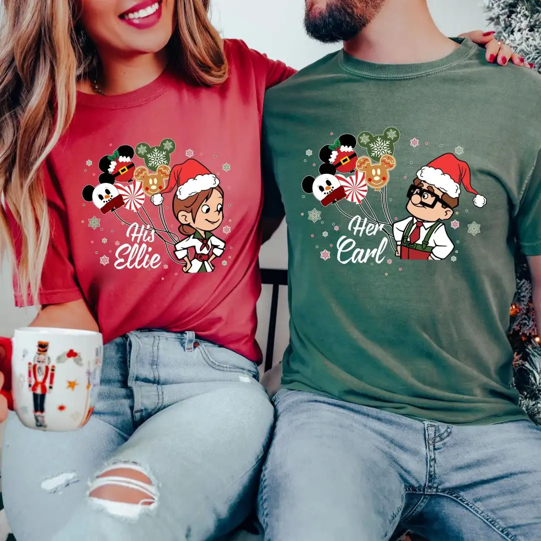 Disney UP Christmas Shirt for Couples