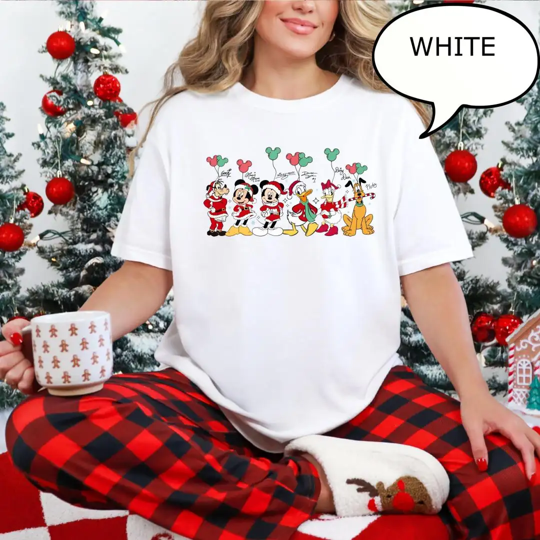 Comfort Colors Disney Christmas Shirt for Family Party
