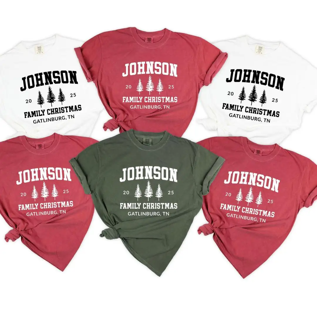 Custom Family Christmas Shirt Personalized Name