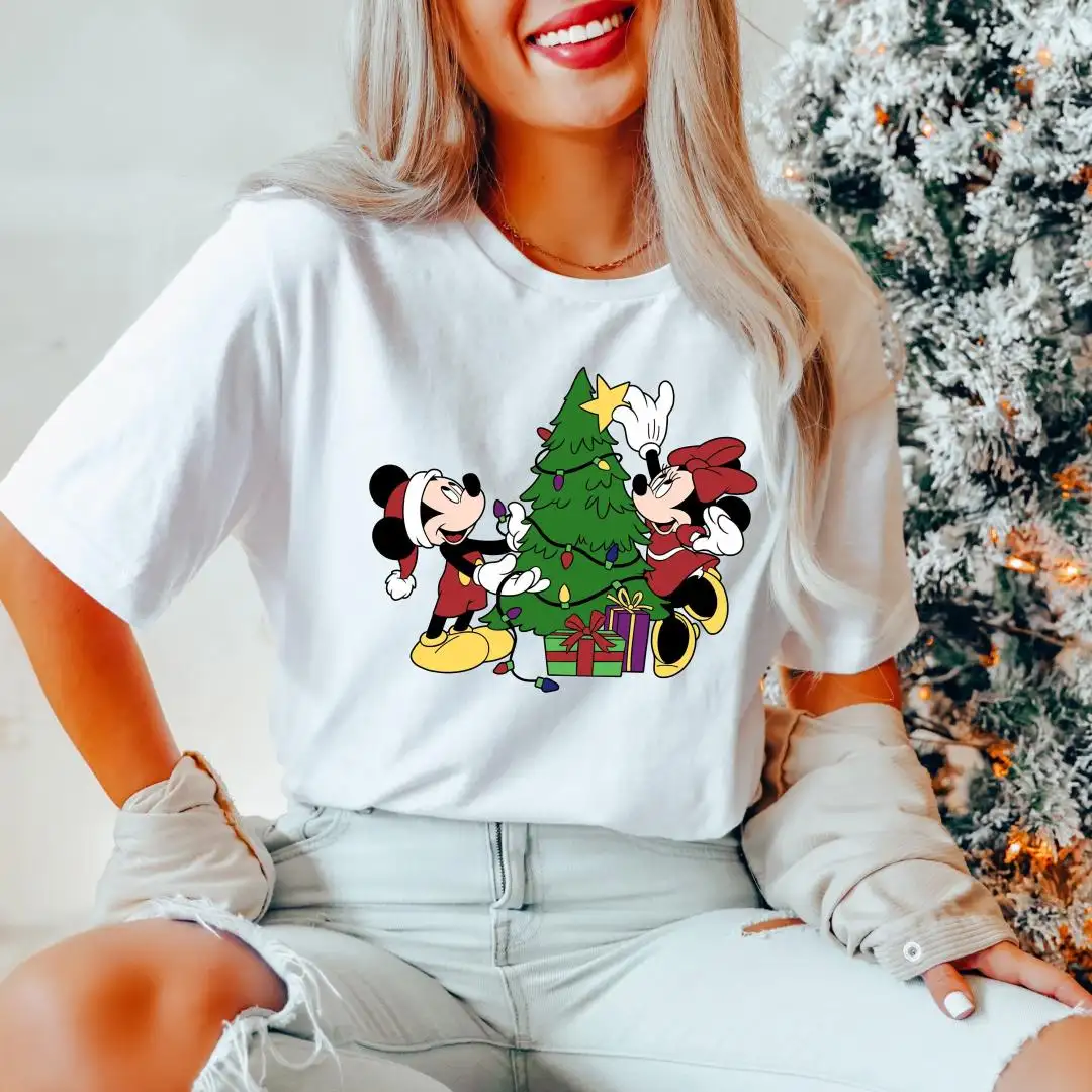 Disney Christmas Couples Mickey Minnie Mouse Shirt