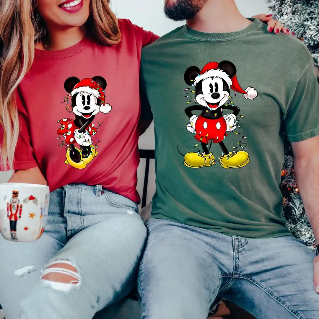 Disney Christmas Mickey Minnie Matching Family Shirt