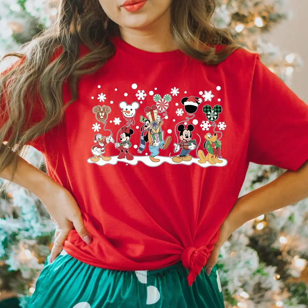 Disney Christmas Trip Shirt with Mickey Balloons