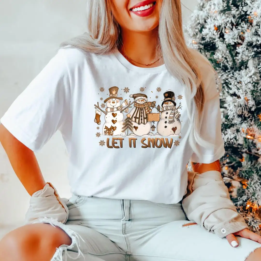 Cute Snowman Christmas Shirt | Winter Holiday Shirt