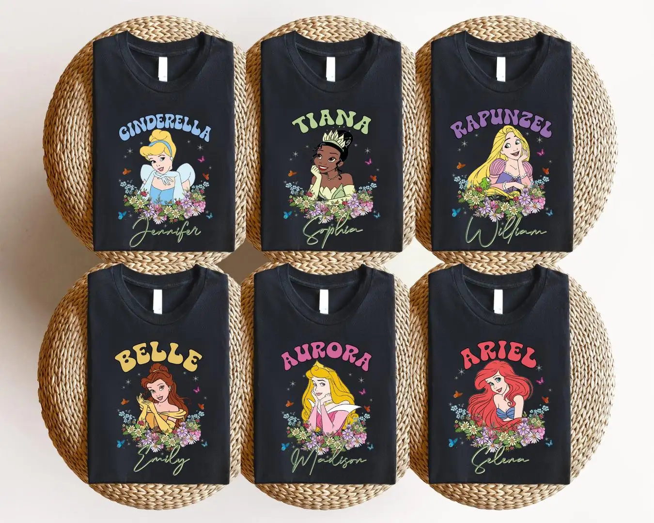 Disney Princess Floral Matching Family Shirt