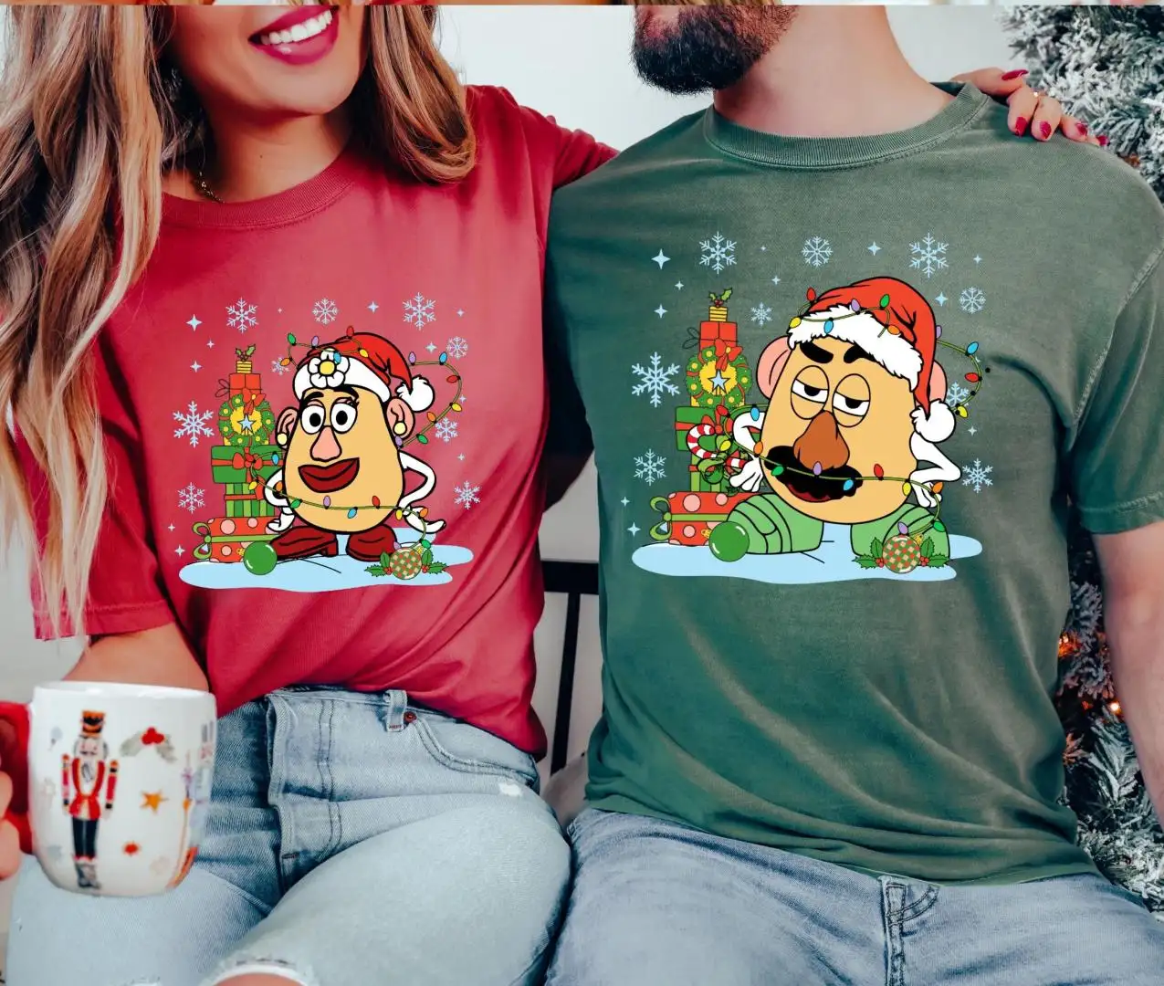 Disney Christmas Couples Shirt Mr. Patato