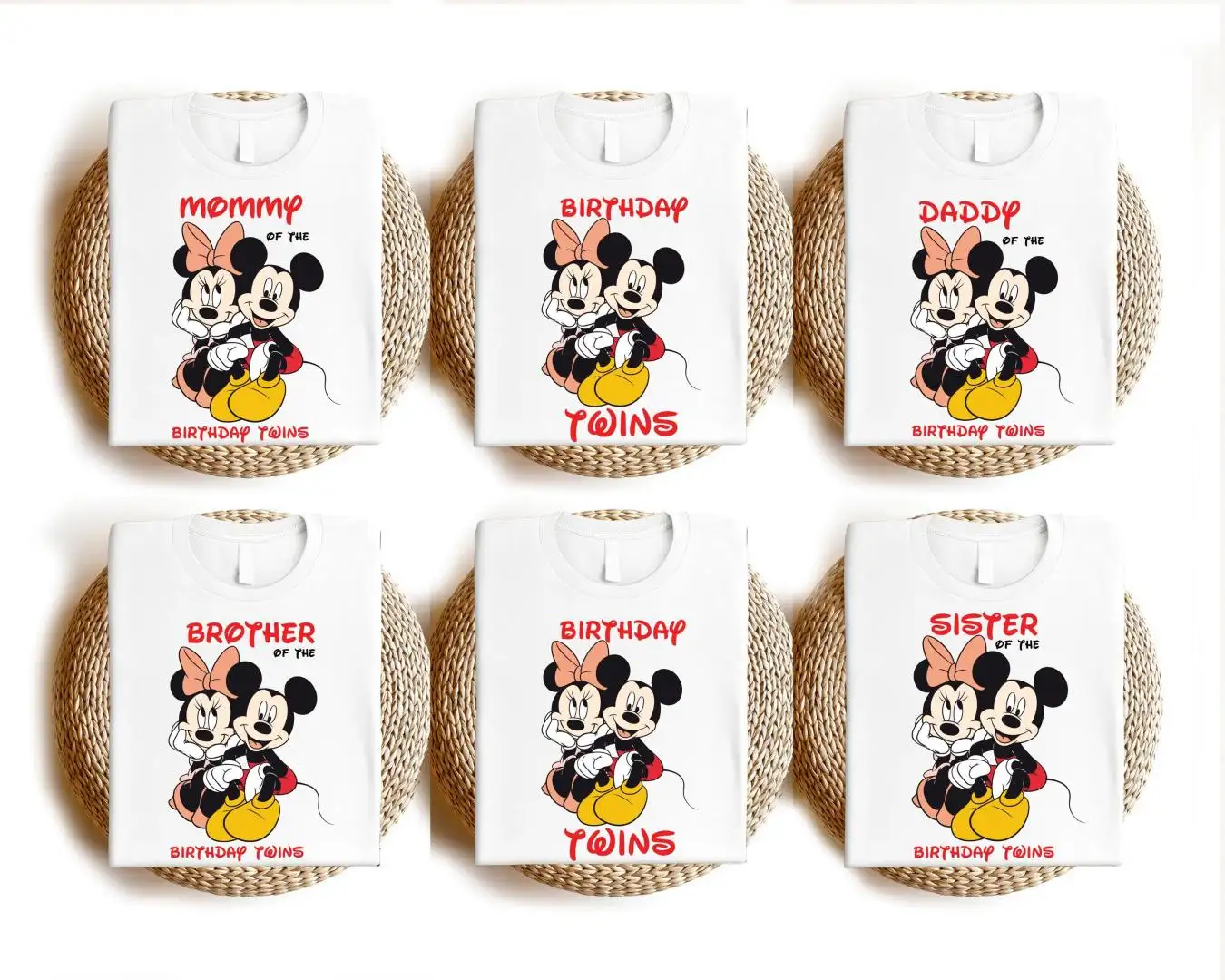 Disney Birthday Twins Matching Shirt