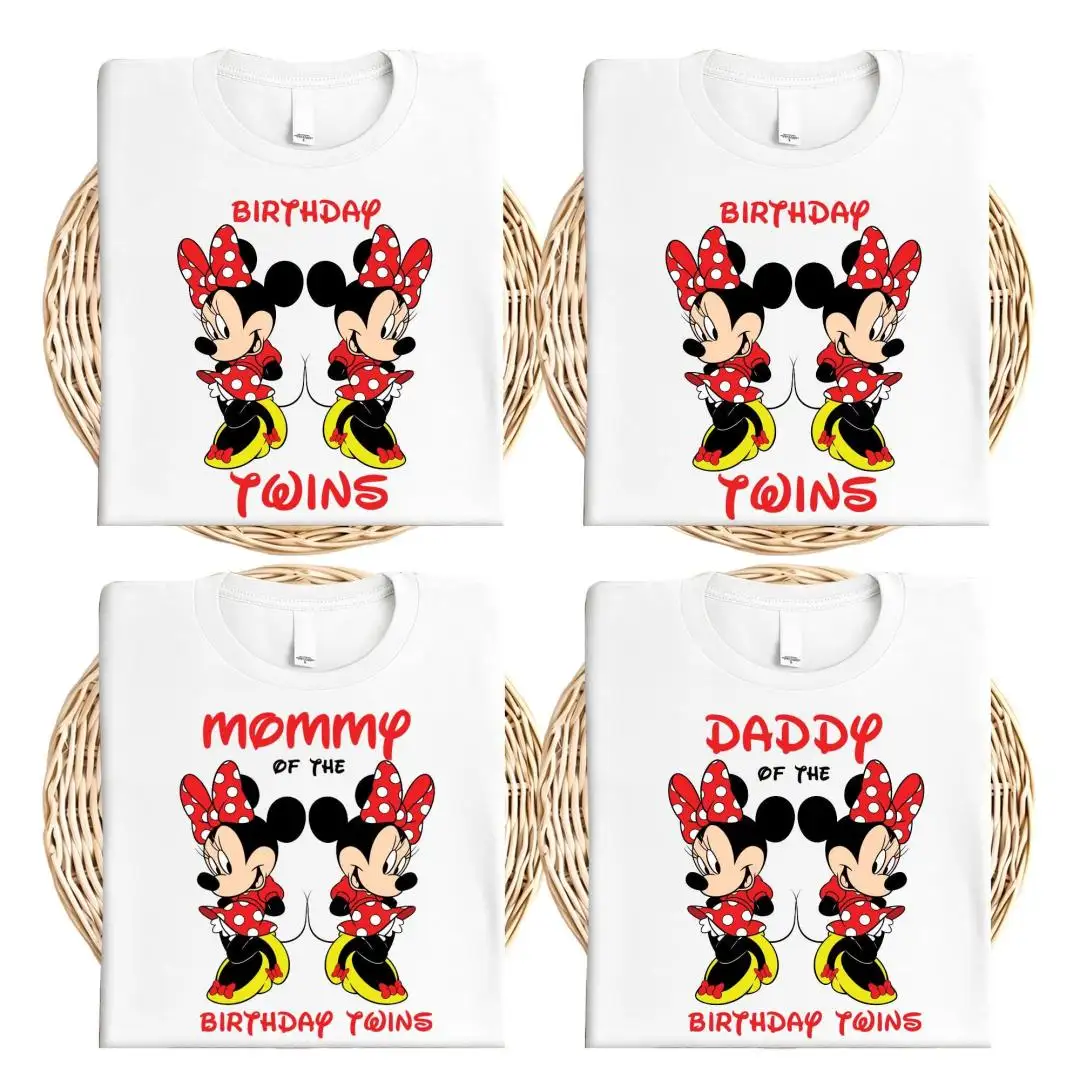 Matching Birthday Twins Family Shirt for Disney