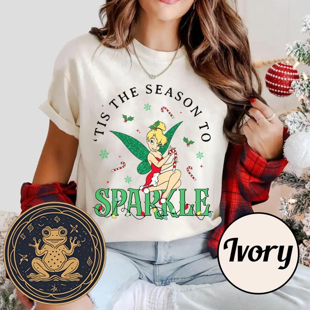 Disney Tinkerbell Christmas Sparkle Shirt for Women