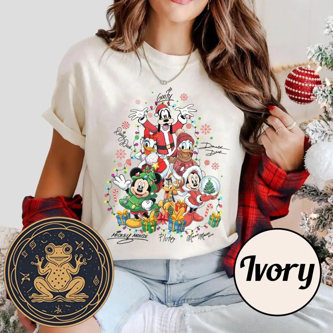 Vintage Disney Mickey Christmas Party Shirt for Family Vacation