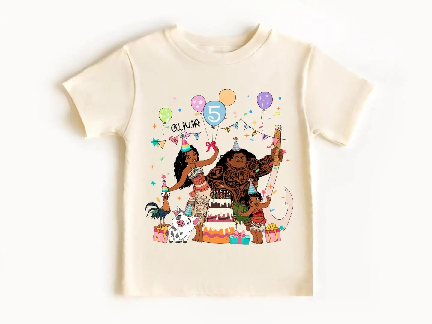 Moana Birthday Shirt for Girls | Disney Princess Party Shirt