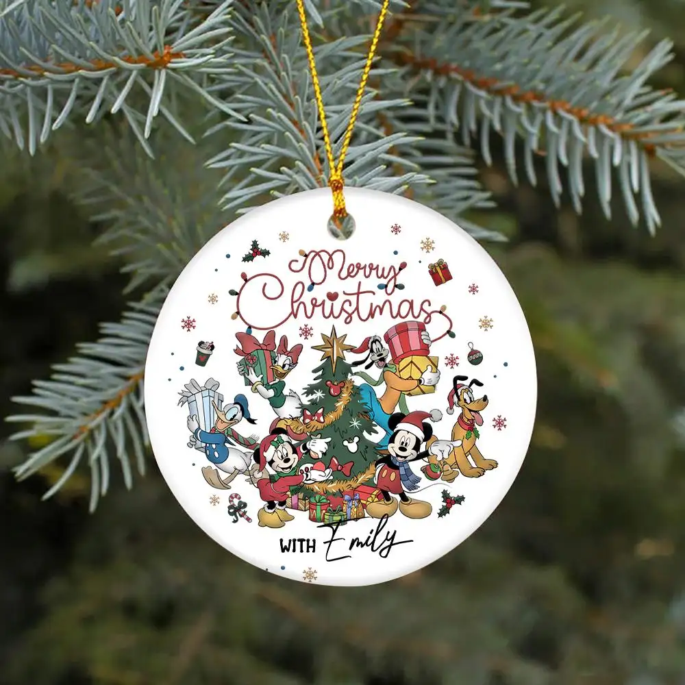 Personalized Disney Christmas Shirt for Family