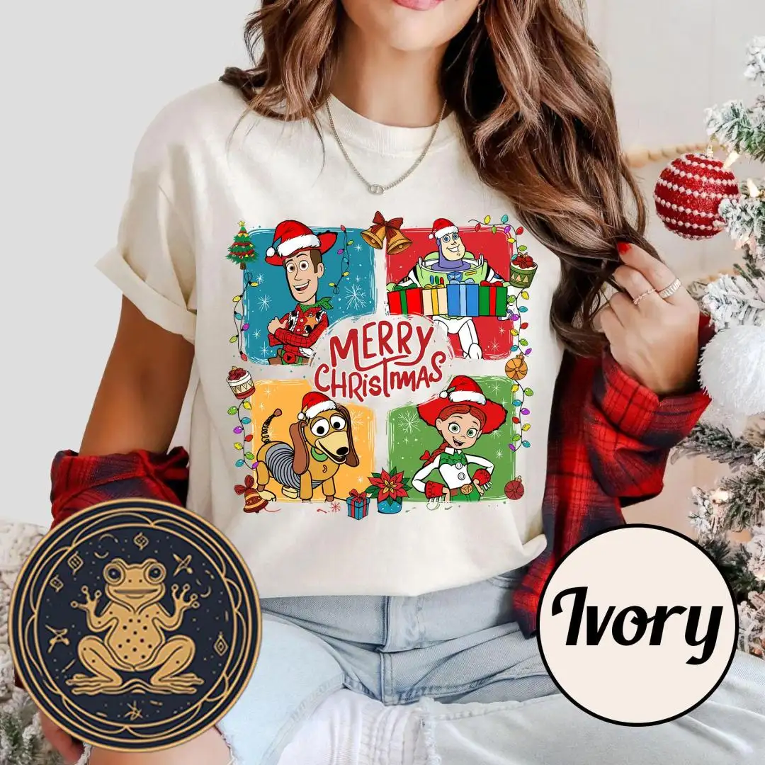 Disney Toy Story Christmas Shirt with Bows