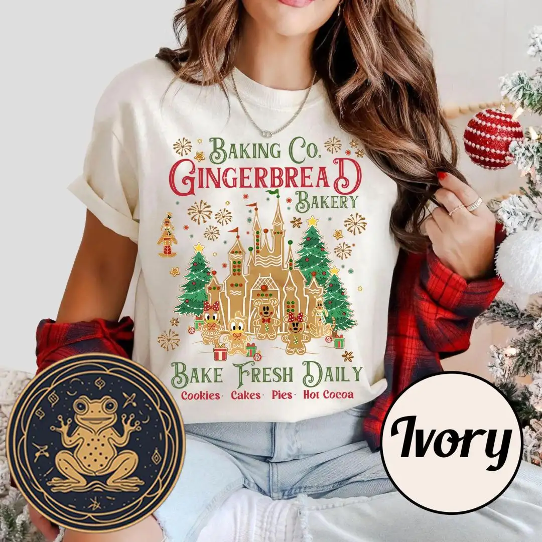 Disney Christmas Gingerbread Baking Co Shirt