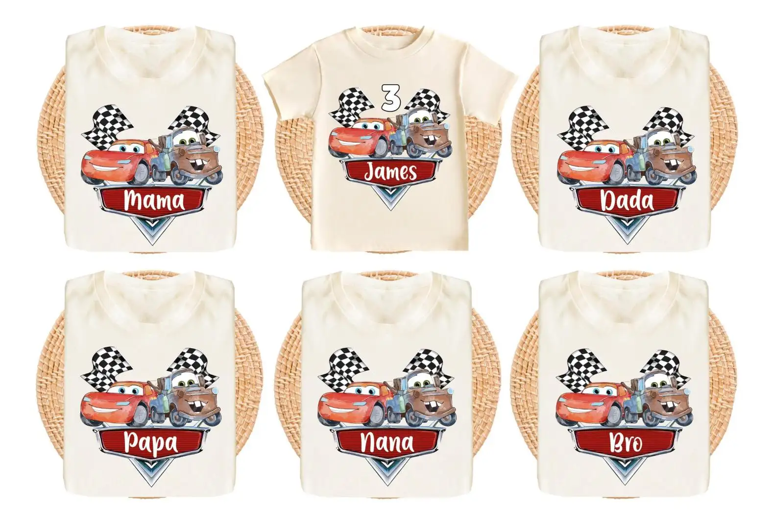 Disney Cars Lightning McQueen Birthday Boy Shirt