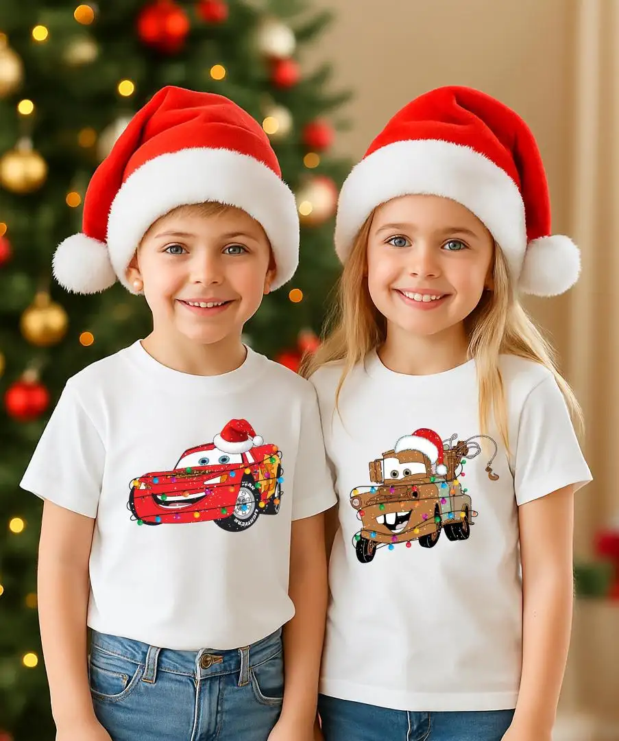 Disney Cars Christmas Shirt for Kids Holiday Gift