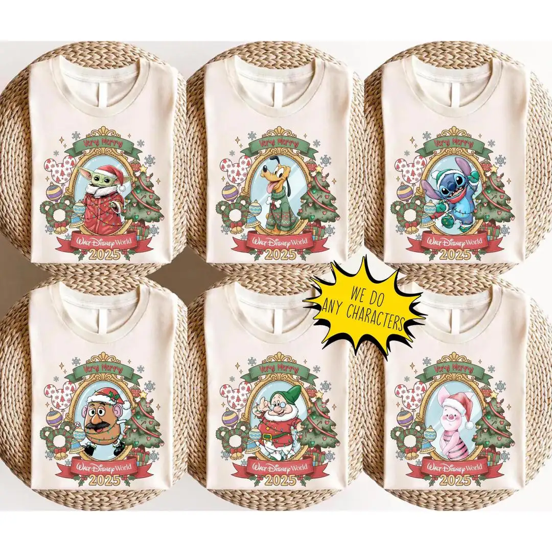 Retro Disney Christmas Family Matching Shirt