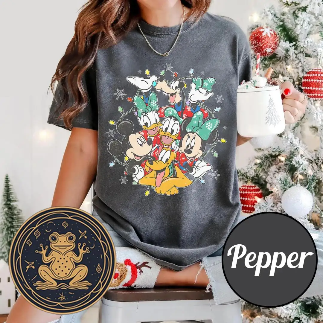 Vintage Disney Christmas Shirt for Family Holiday