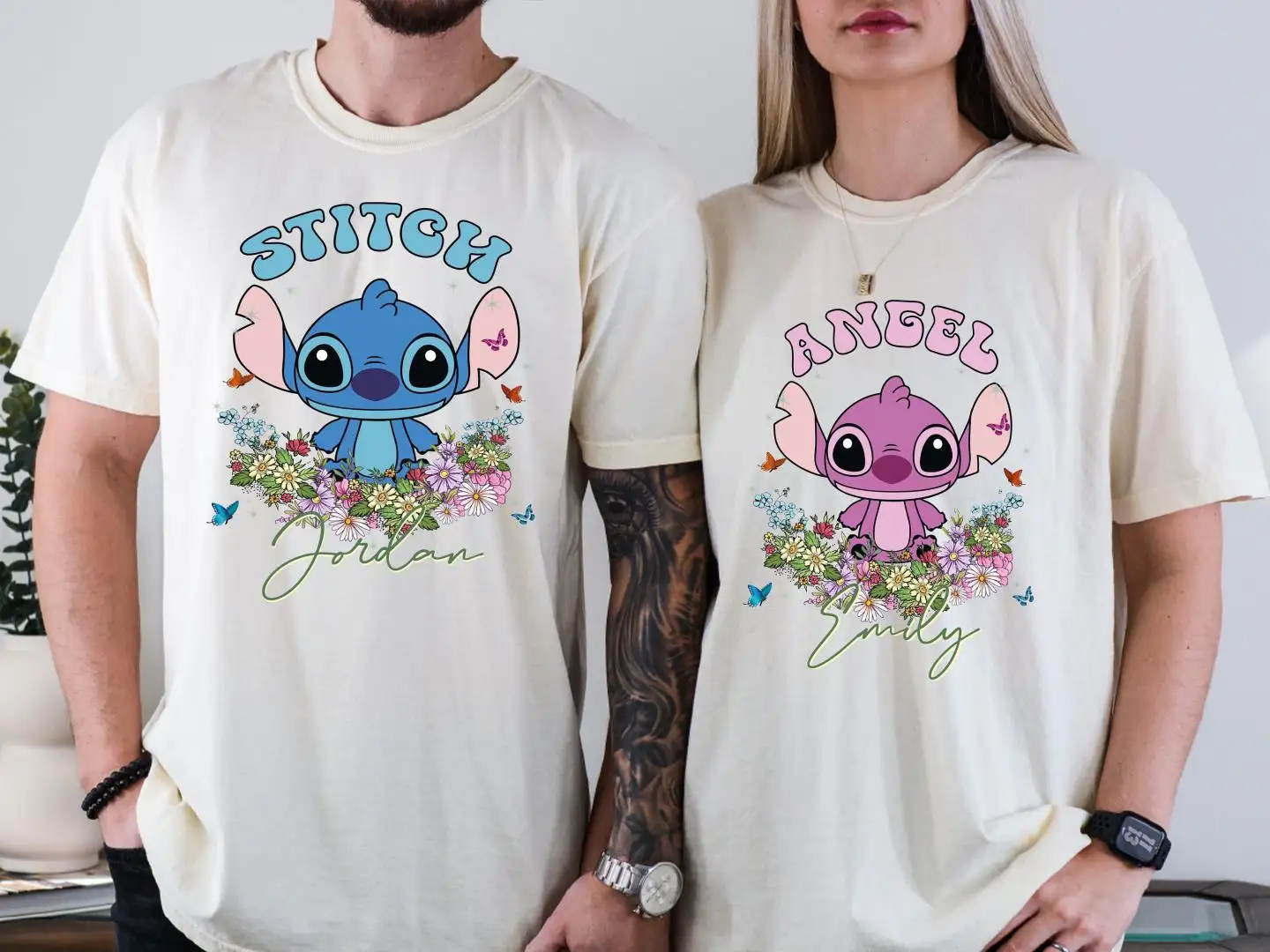 Disney Stitch & Angel Matching Family Vacation Shirt