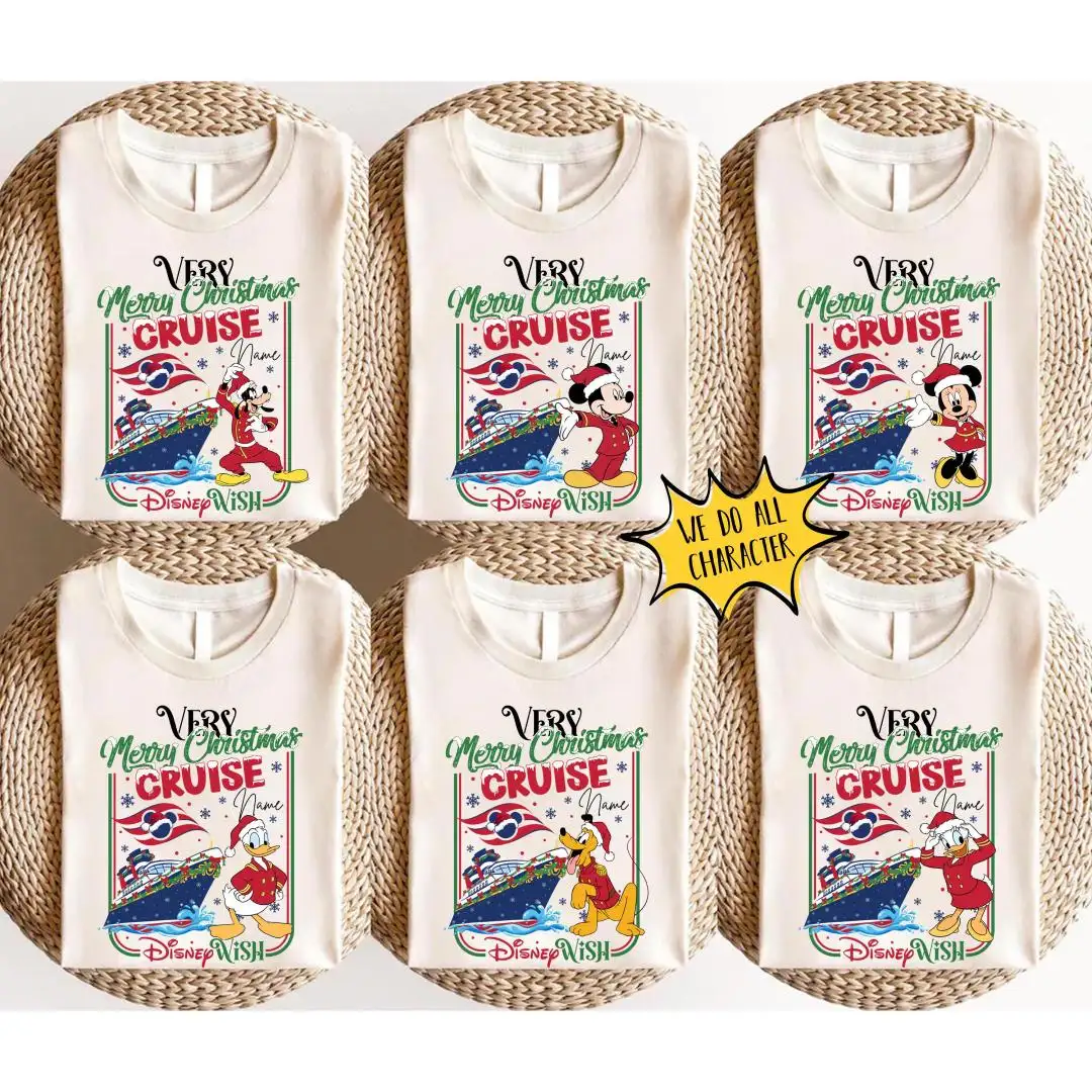 Personalized Disney Cruise Christmas Shirt for Family Trips