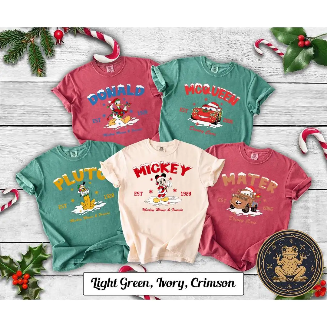 Custom Disney Christmas Shirt for Family Vacation