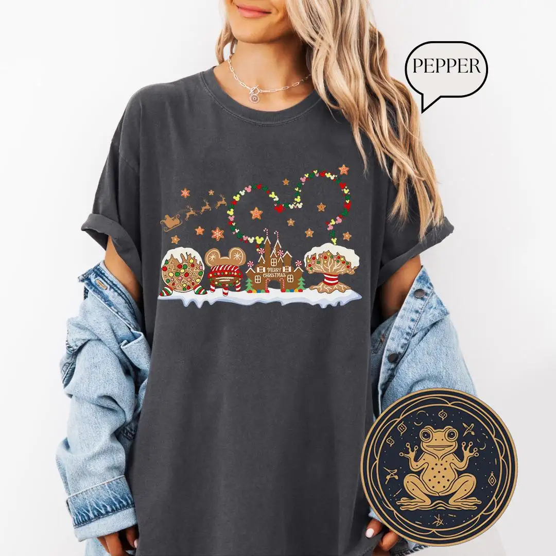 Disney Gingerbread Castle Christmas Shirt for Family