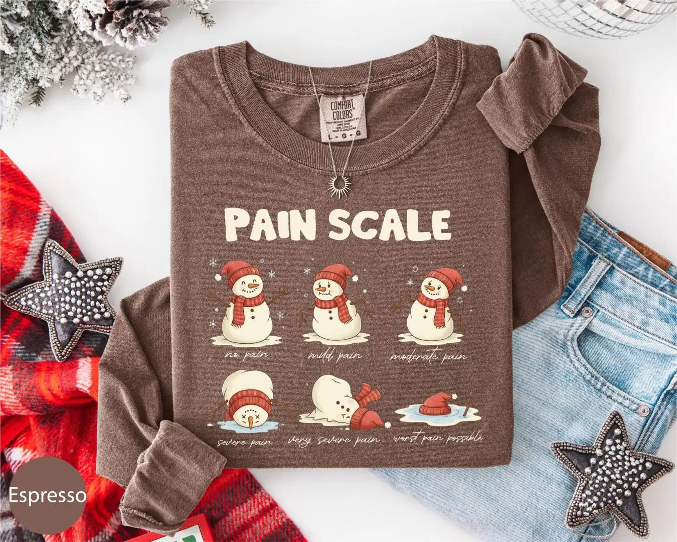 Funny Snowman Holiday Shirt | Christmas Long Sleeve Shirt