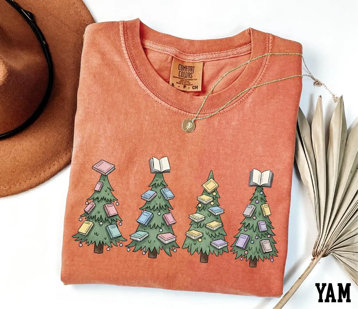 Christmas Books Tree Shirt for Holiday Reading