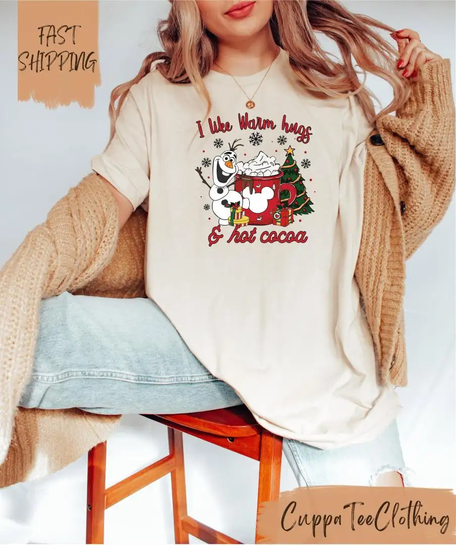 Disney Frozen Olaf Christmas Hugs Shirt