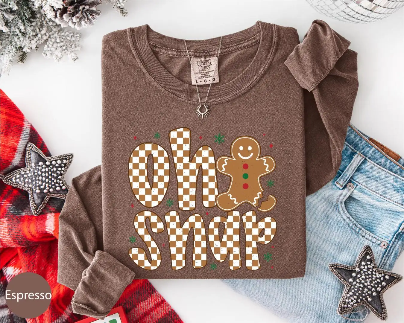 Funny Christmas Baker Shirt | Long Sleeve Gingerbread Shirt