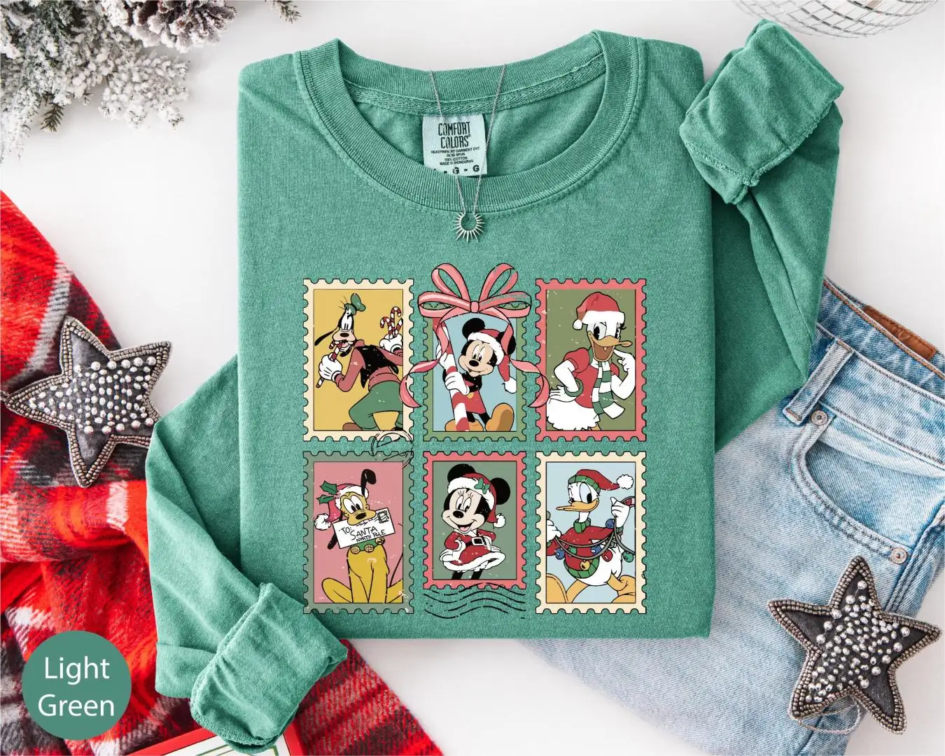 Disney Christmas Shirt | Mickey Holiday Long Sleeve