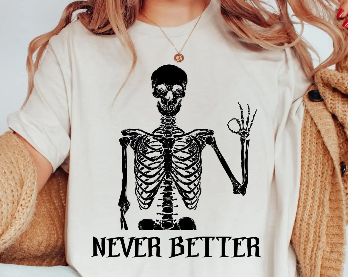 Funny Halloween Skeleton Shirt | Sarcastic Gift Shirt