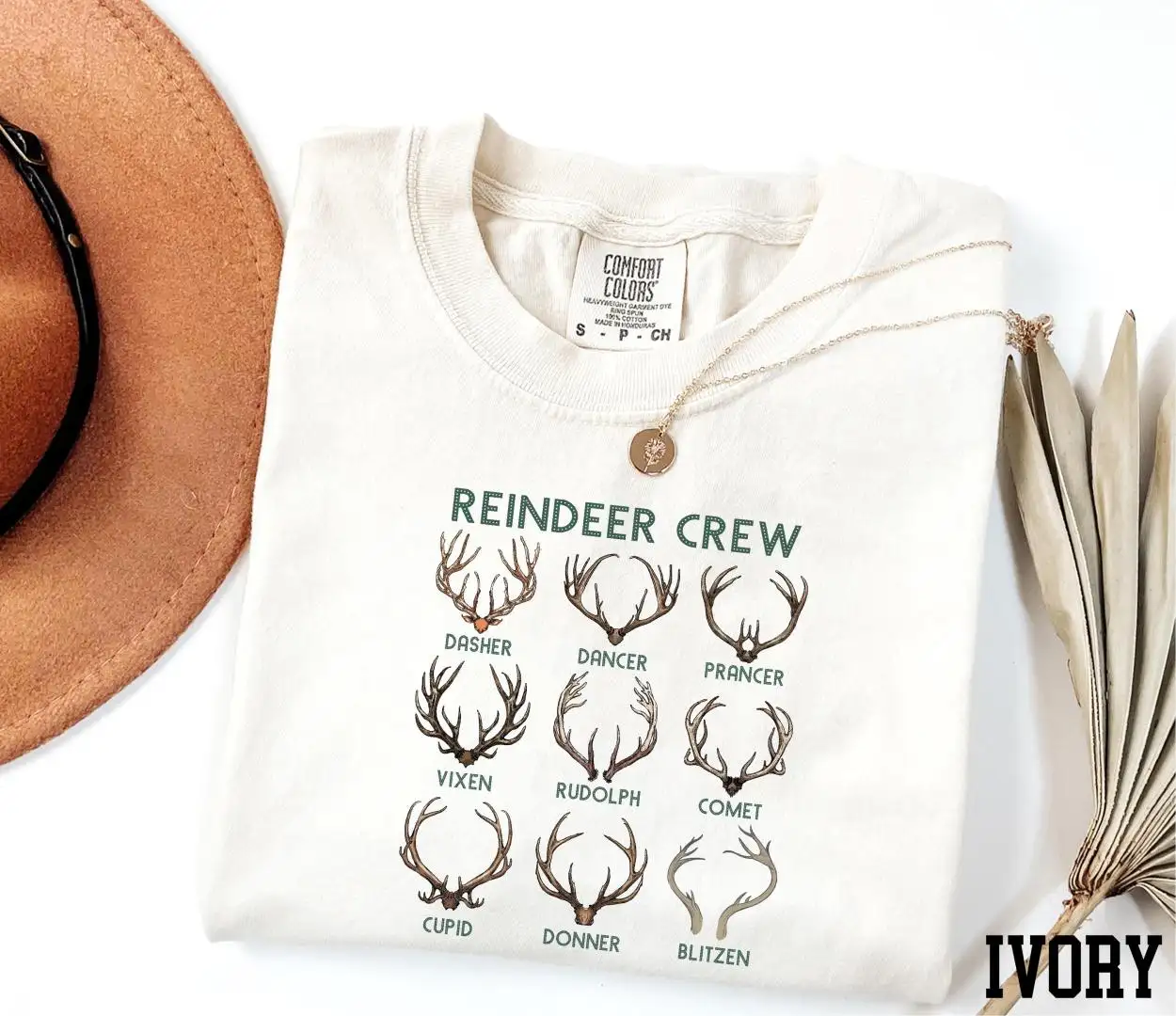 Comfort Colors Reindeer Christmas Family Shirt