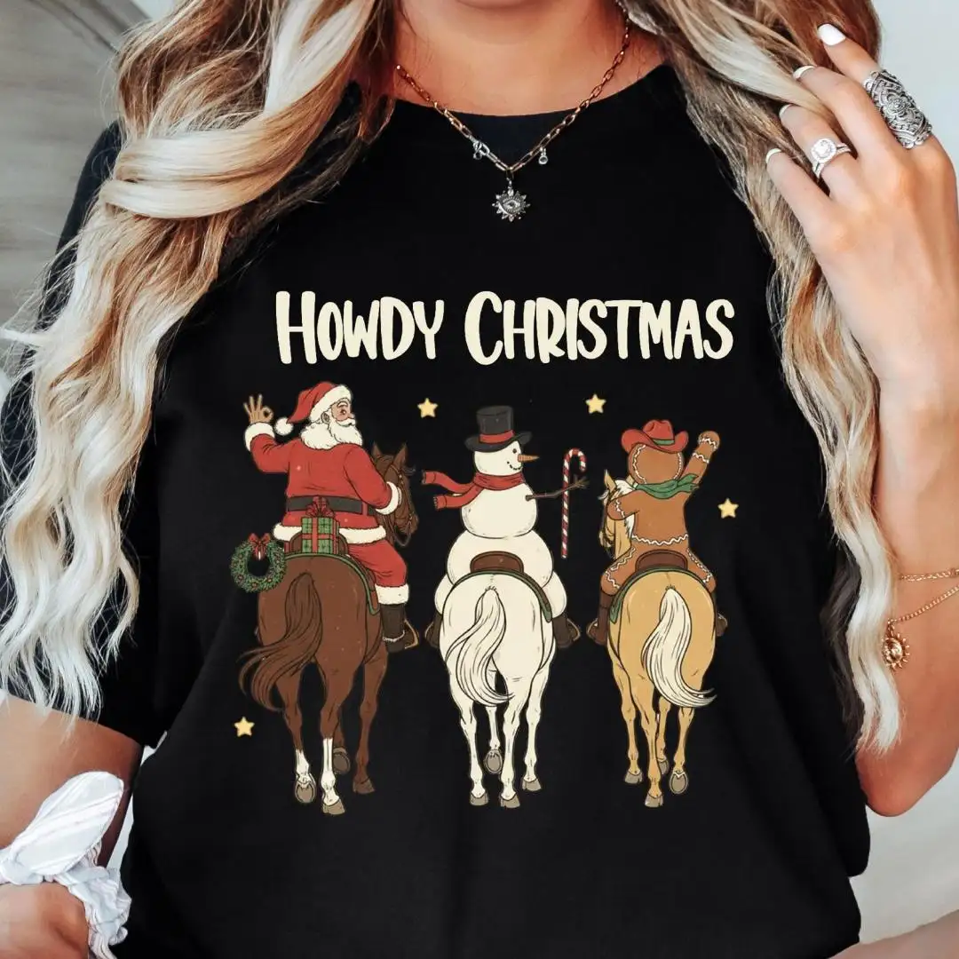 Comfort Colors Christmas Shirt | Western Holiday Gingerbread Cookie Shirt