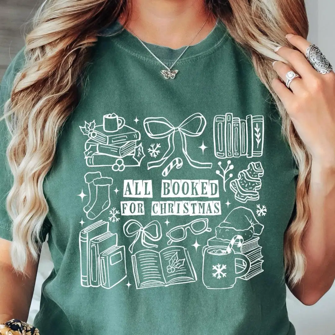 Book Lover Christmas Reading Shirt