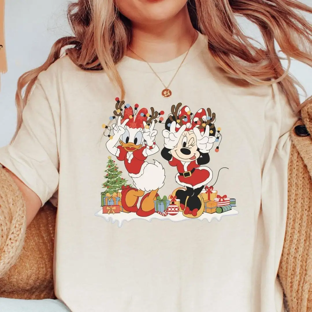 Disney Christmas Shirt for Besties Minnie and Daisy