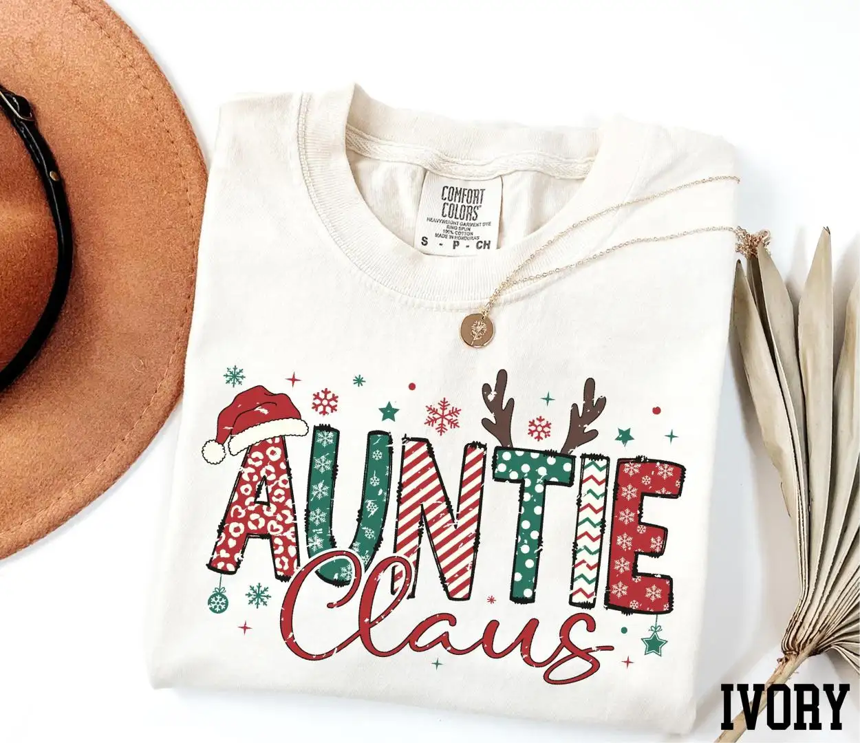 Auntie Claus Christmas Shirt for Women