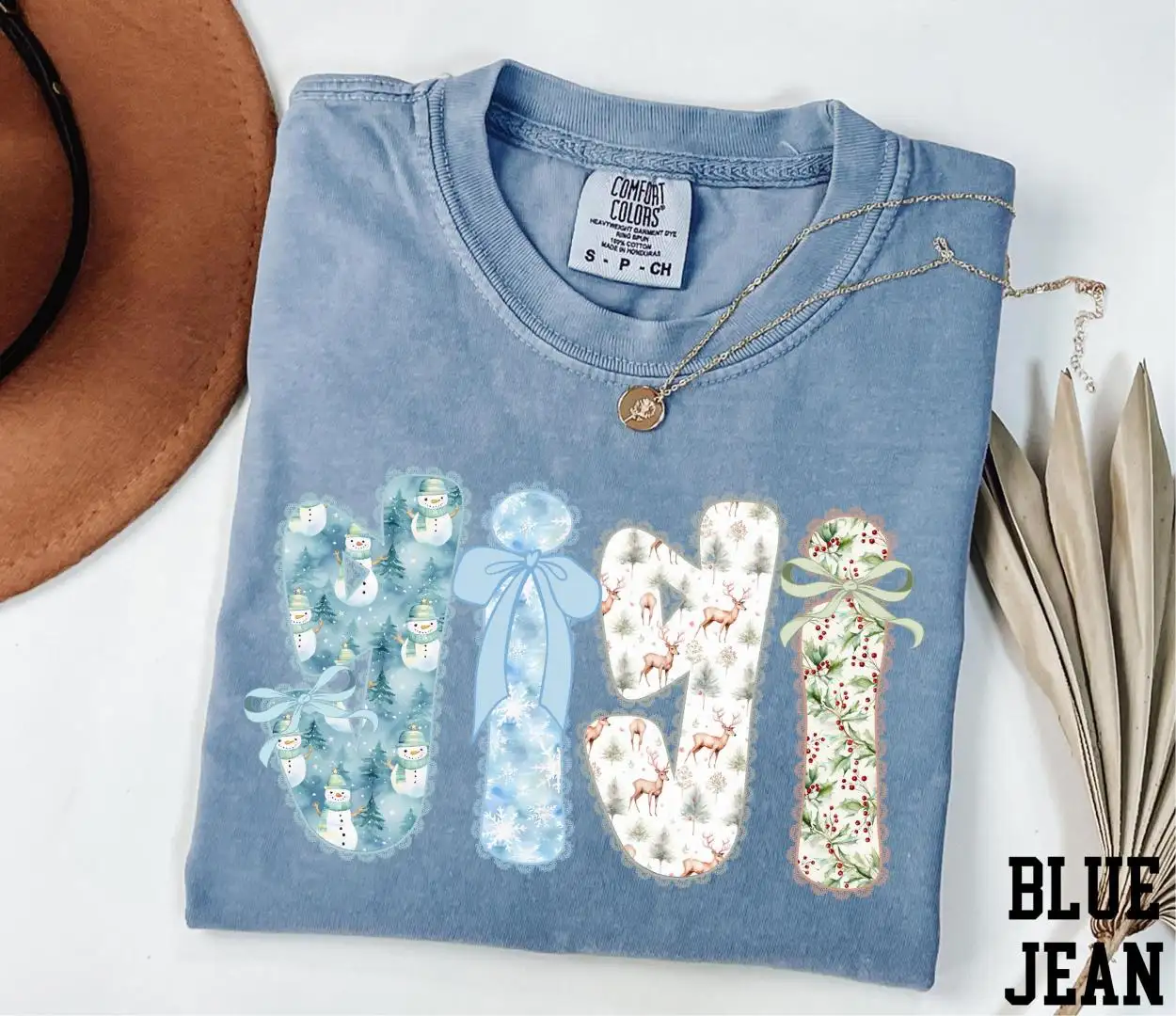 Comfort Colors Christmas Gigi Shirt for Preppy Moms