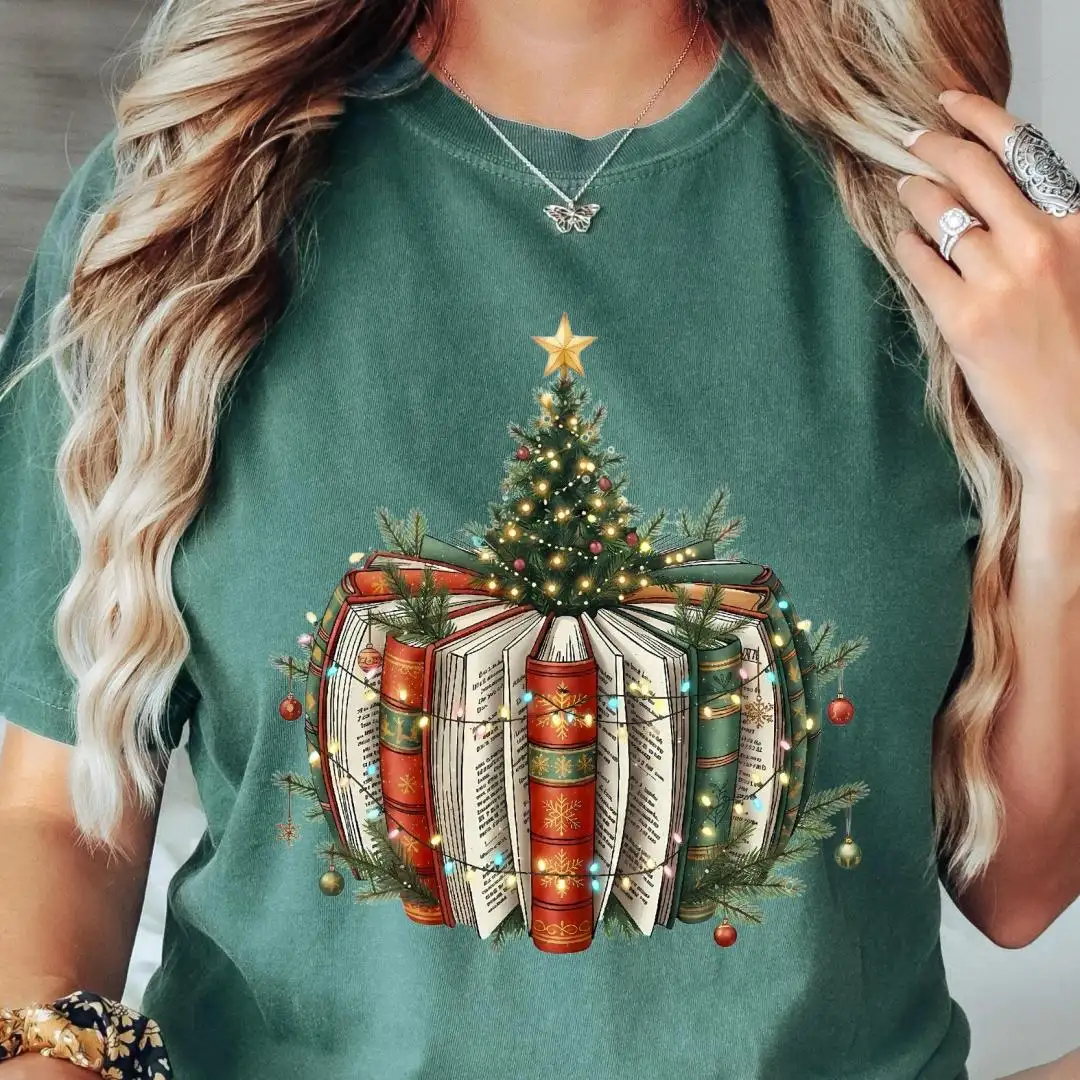 Christmas Books Shirt for Holiday Readers