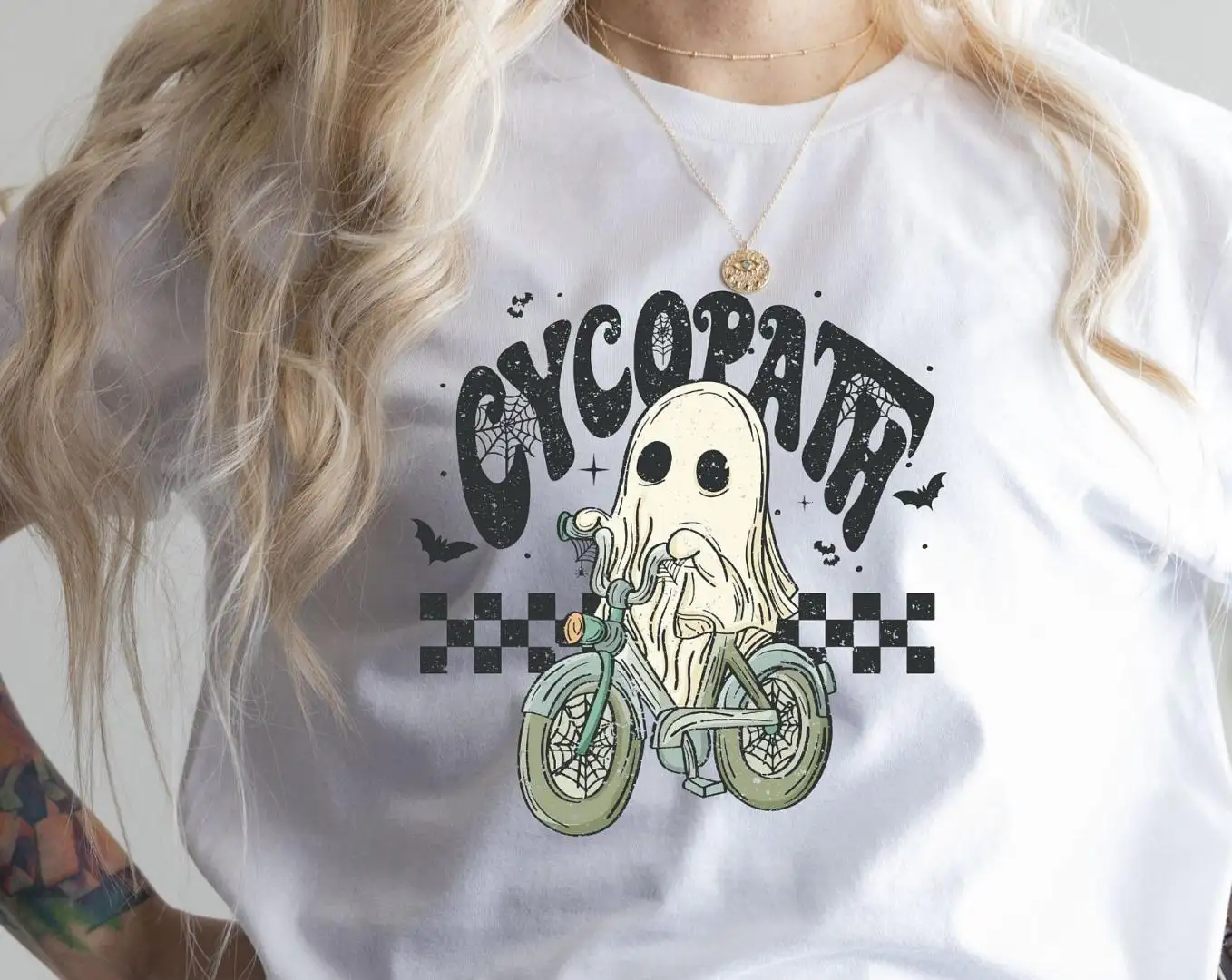 Cycopath Ghost Halloween Shirt for Vintage Style Gifts