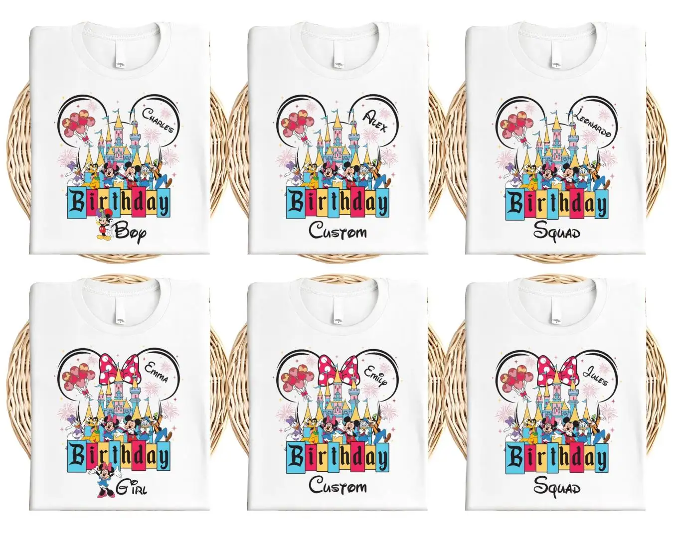 Custom Disney Birthday Shirt for Mickey And Friends Squad