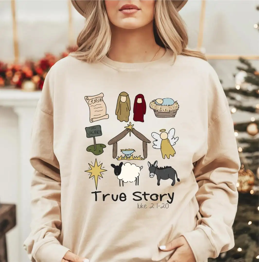 Religious Christmas Nativity Shirt for Faith Based Holiday